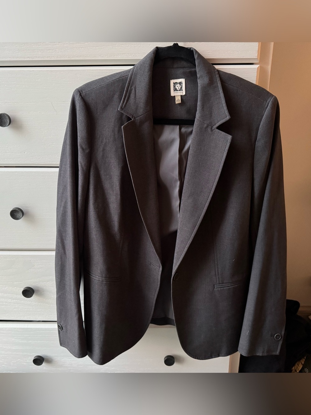 Anne Klein Gray Blazer (Size 12)